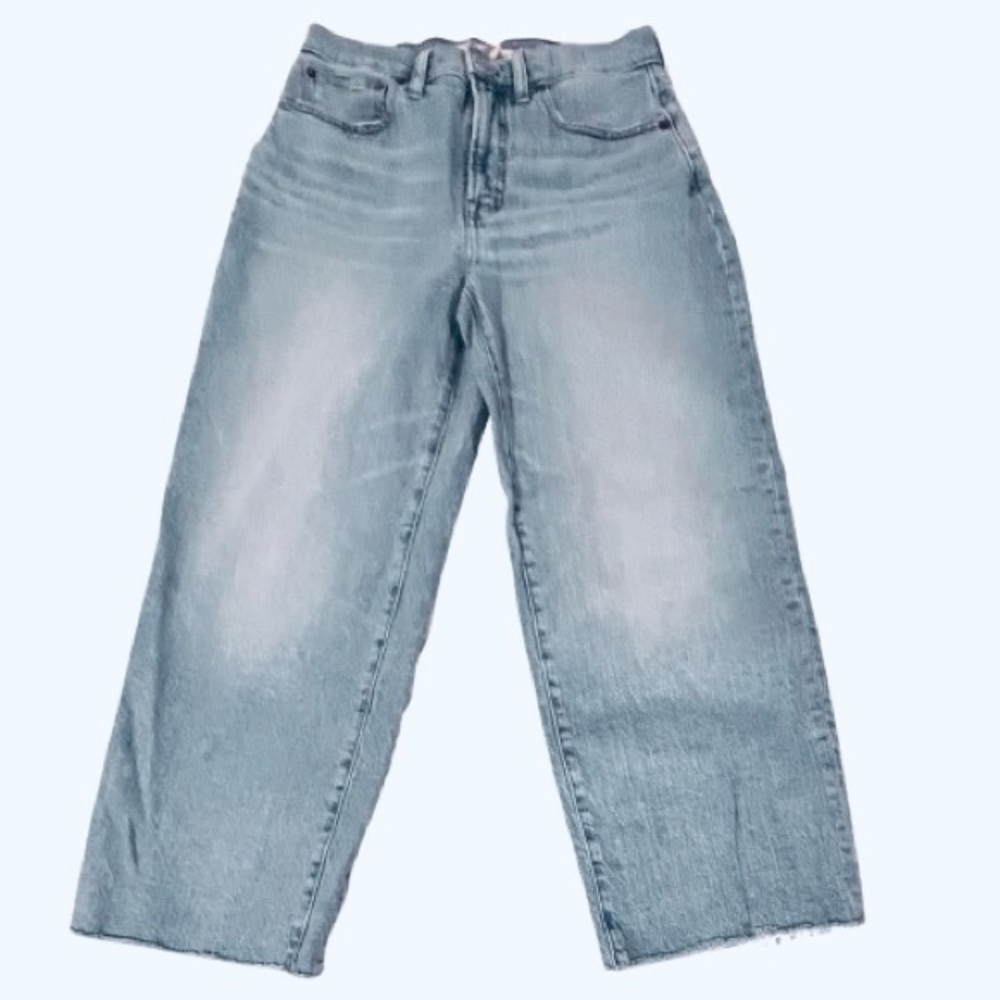 Madewell-Perfect Vintage Wide-Leg Crop Jean. Size: 27 - Picture 6 of 11